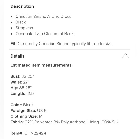 Christian Siriano Strapless Midi Length Dress - Picture 5 of 5